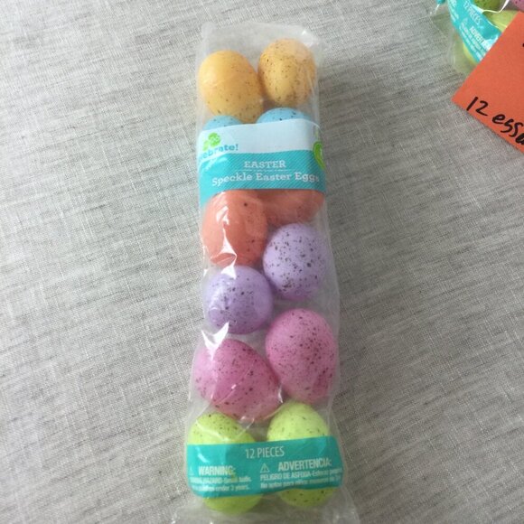 Lot of 4 Way to Celebrate Multicolor Speckle Fillable Easter Eggs 12 Count Each - Picture 3 of 6